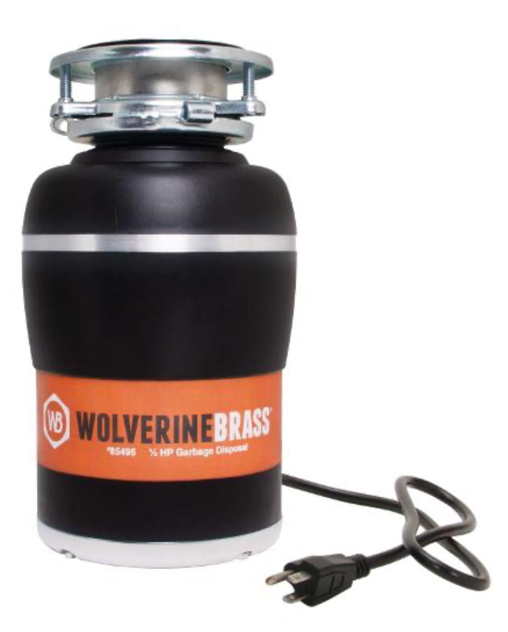85495 1/2 HP MINI DISPOSAL WOLVERINE BRASS