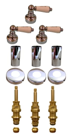 PRICE PFISTER THREE HANDLE REBUILD KIT SHORT STEMS LEVER HANDLES RK63450SLH