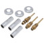 GERBER OLD STYLE THREE HANDLE TUB AND SHOWER REBUILD RK1827 CHROME