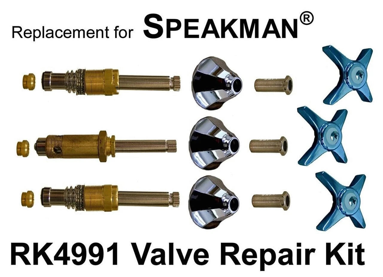 Speakman Kent Three Handle Rebuild Kit Chrome RK4991