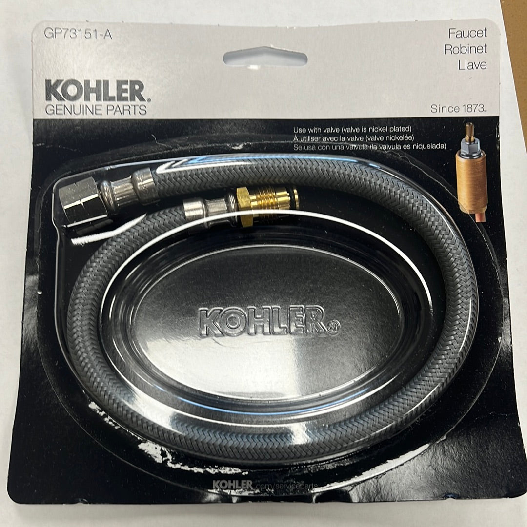 KOHLER SUPPLY HOSE FOR WIDE SPREAD FAUCET OLD STYLE GP73151-A