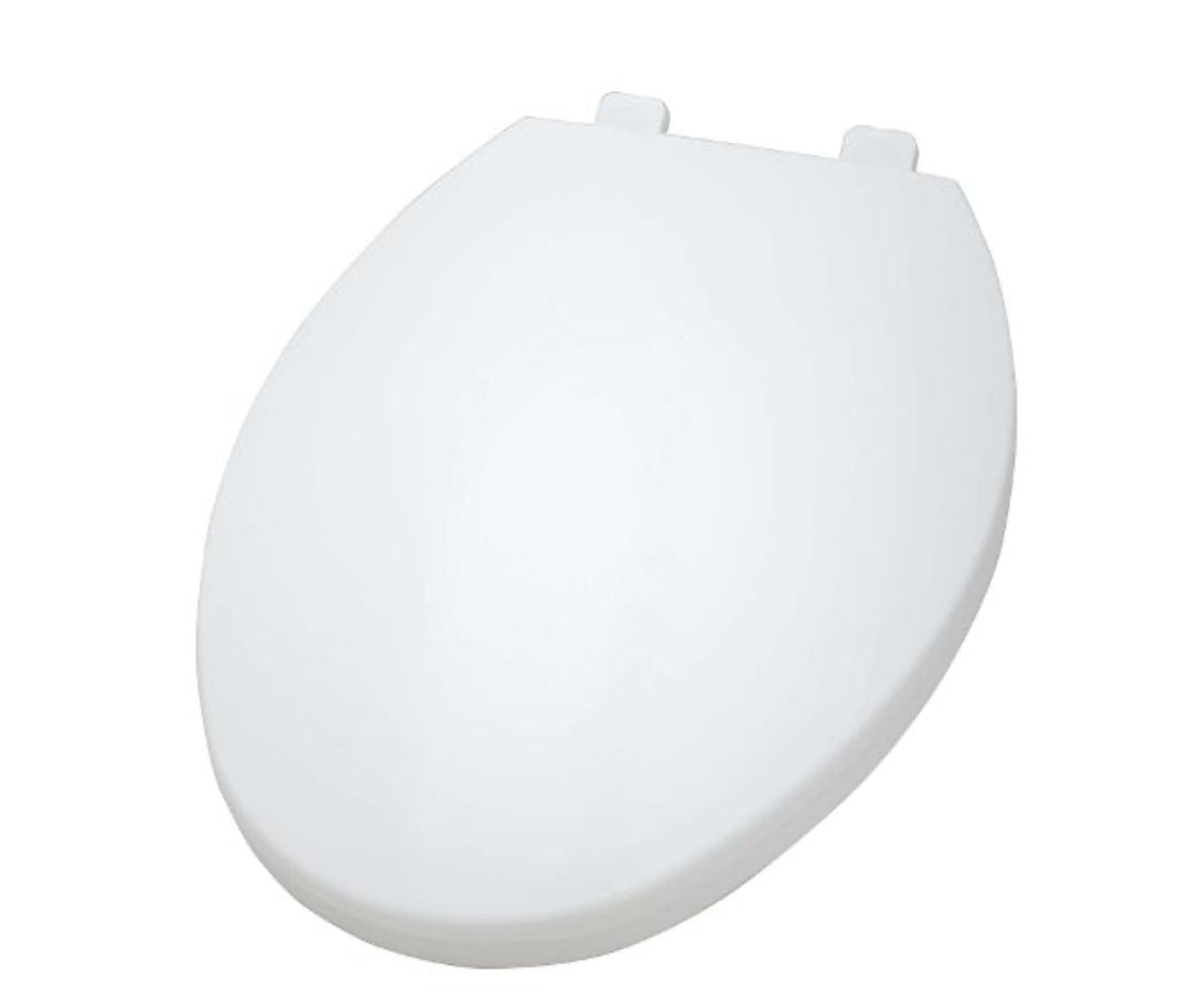ELONGATED PLASTIC TOILET SEAT SLOW CLOSE QUICK INSTALL