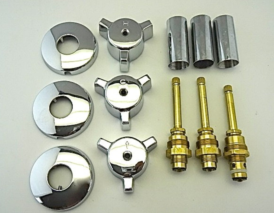 ELJER THREE HANDLE TUB AND SHOWER REBUILD KIT OPEN SLEEVE