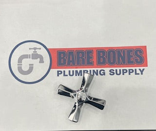 BRIGGS CHROME HOT CROSS HANDLE FOR TUB AND SHOWER FAUCET BR0132H
