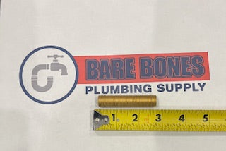 CENTRAL BRASS AND AMERICAN STANDARD THREADED NIPPLE BRASS FOR ESCUTCHEONS NP2823