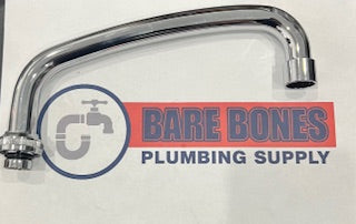 CENTRAL BRASS 8" SWING SPOUT FOR BACKMOUNT AND LAUNDRY FAUCETS SPT0150