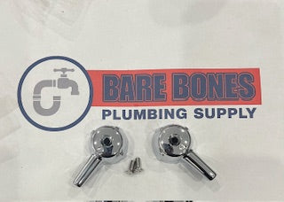 CENTRAL BRASS LAV AND KITCHEN HANDLES CHROME PAIR CB1162PR