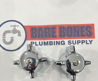 CENTRAL BRASS CHROME TUB AND SHOWER HANDLES PAIR CB1163PR