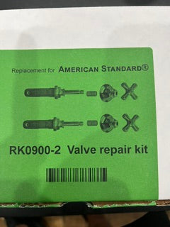 American Standard RK0900-2 Two Handle Valve Repair Kit