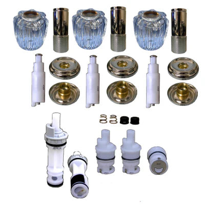DELTA THREE HANDLE TUB AND SHOWER REPAIR KIT RK2600