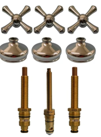 HARDEN THREE HANDLE TUB AND SHOWER REPAIR KIT CHROME RK8759X CROSS HANDLE