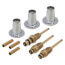 GERBER THREE HANDLE TUB AND SHOWER REBUILD KIT NEW STYLE CHROME RK1828