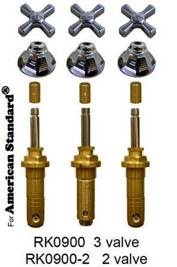 AMERICAN STANDARD RENU THREE HANDLE REBUILD KIT CHROME RK0900